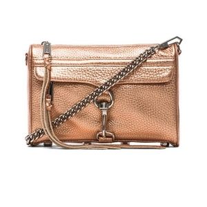 Metallic Rose Gold Mini M.A C Crossbody